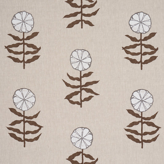 Purchase 183150 | Pretty Petals Screen Print, Birch - Schumacher Fabric