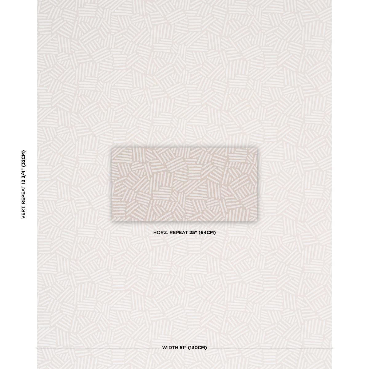 Purchase 183162 | Hatchmark Hand Print, Natural - Schumacher Fabric