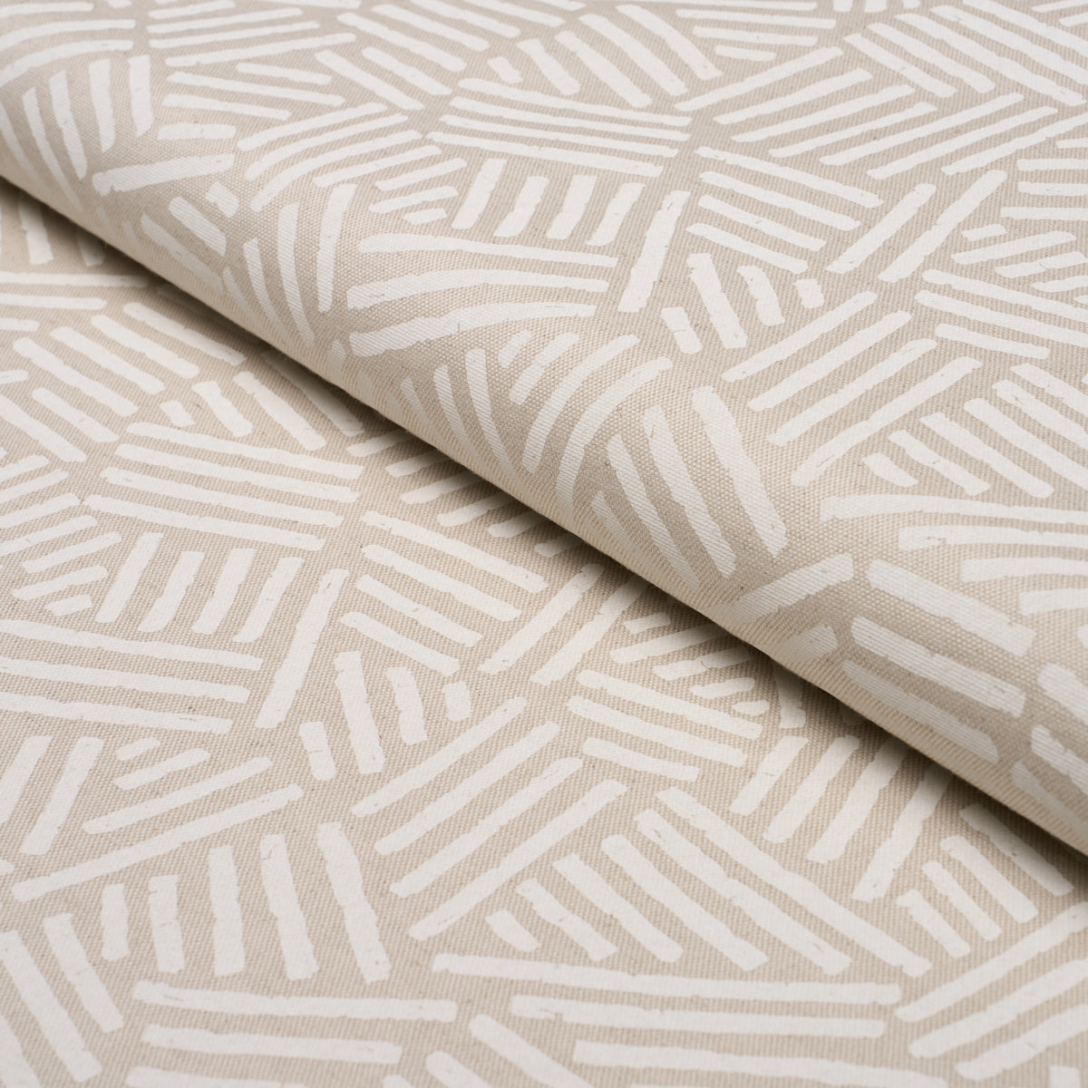 Purchase 183162 | Hatchmark Hand Print, Natural - Schumacher Fabric