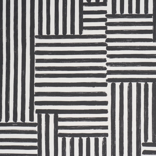 Purchase 183170 | Parson'S Stripe Hand Print, Carbon - Schumacher Fabric