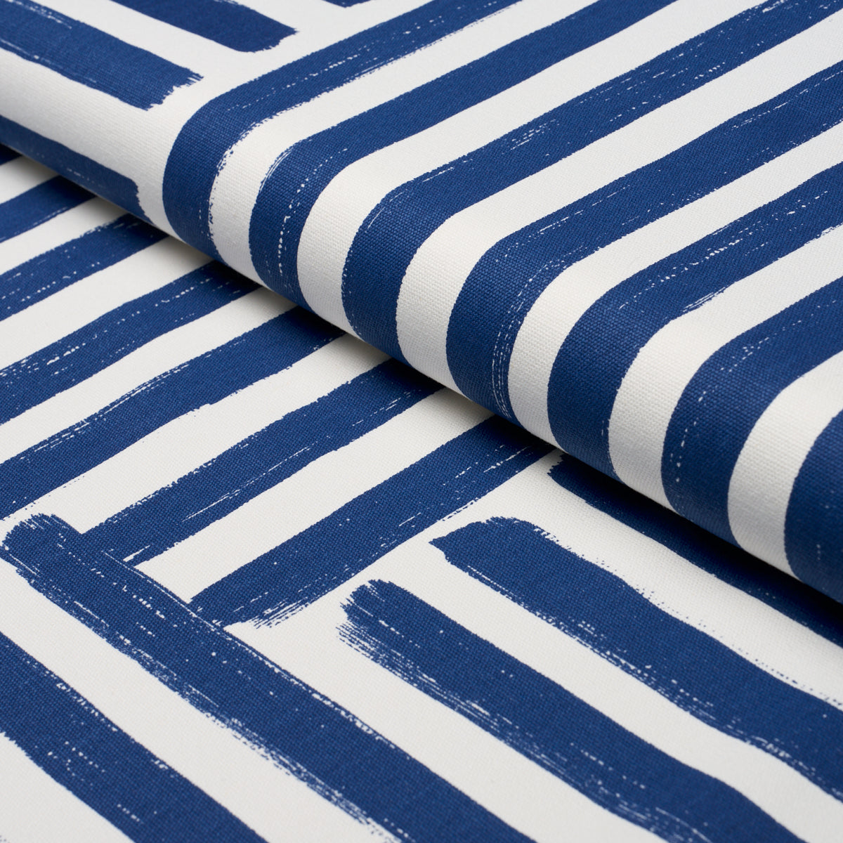 Purchase 183171 | Parson'S Stripe Hand Print, Navy - Schumacher Fabric