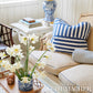 Purchase 183171 | Parson'S Stripe Hand Print, Navy - Schumacher Fabric