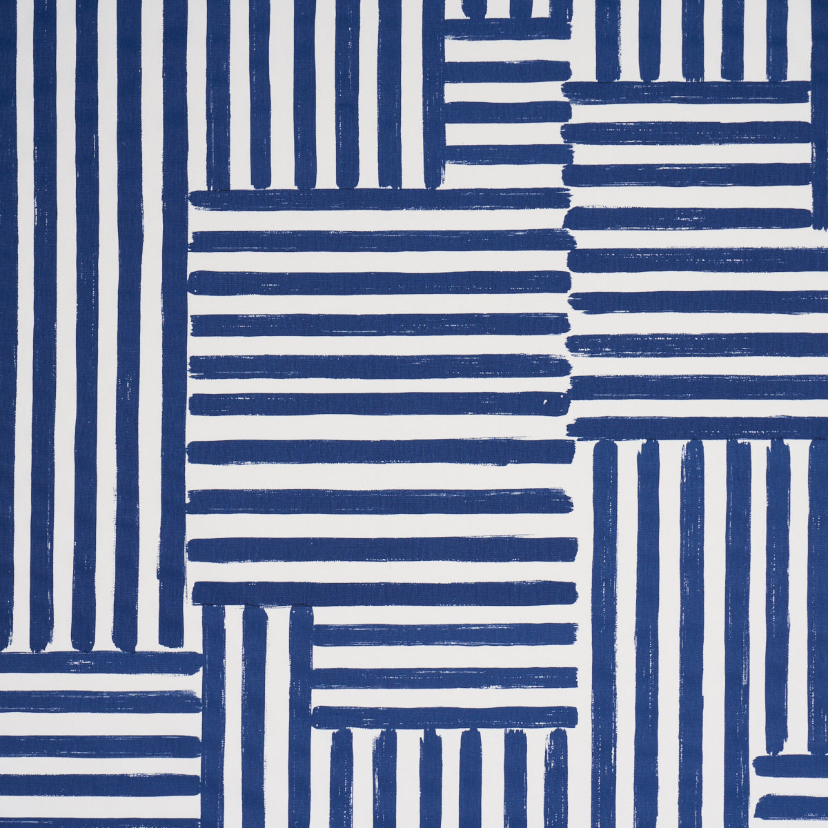 Purchase 183171 | Parson'S Stripe Hand Print, Navy - Schumacher Fabric