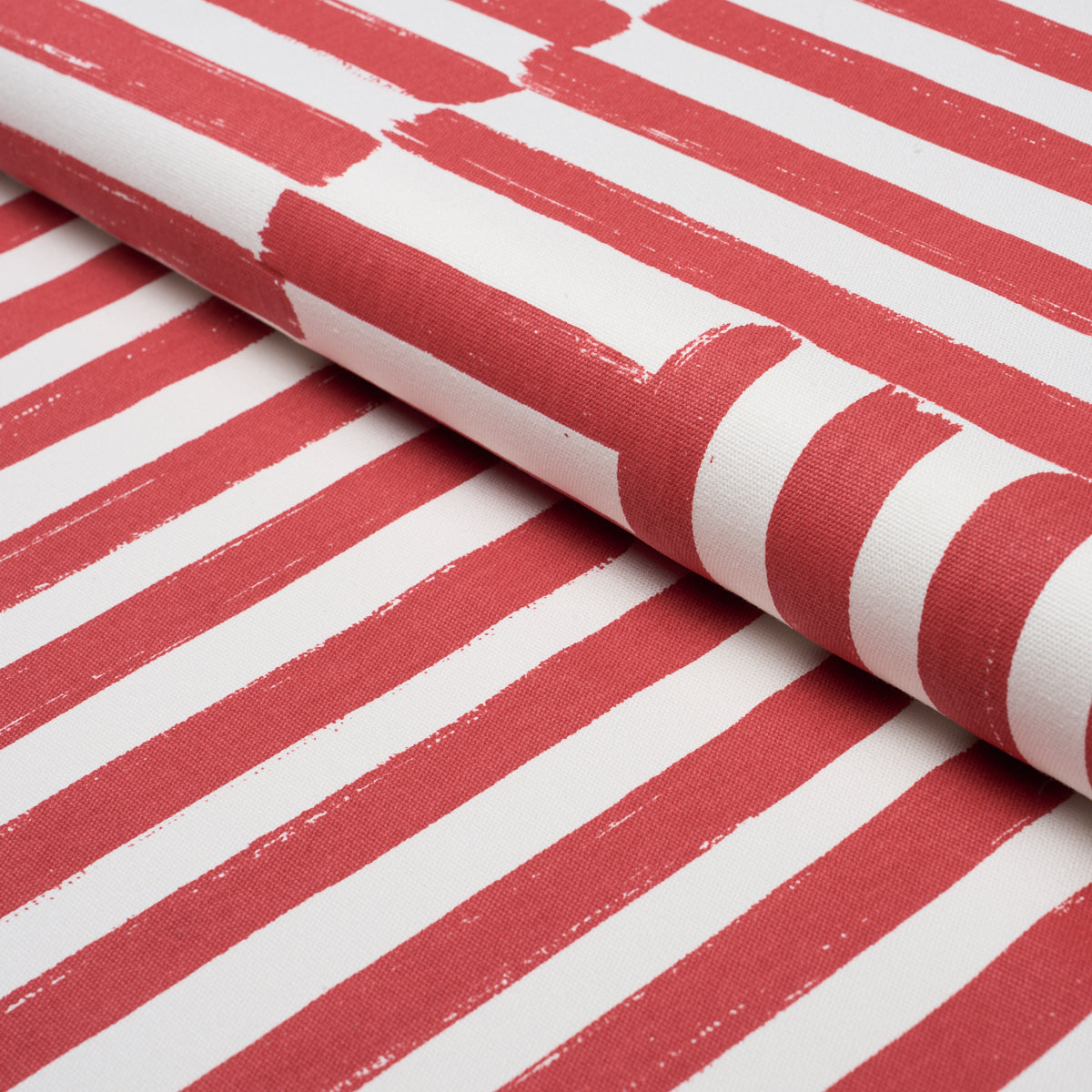 Purchase 183172 | Parson'S Stripe Hand Print, Red - Schumacher Fabric