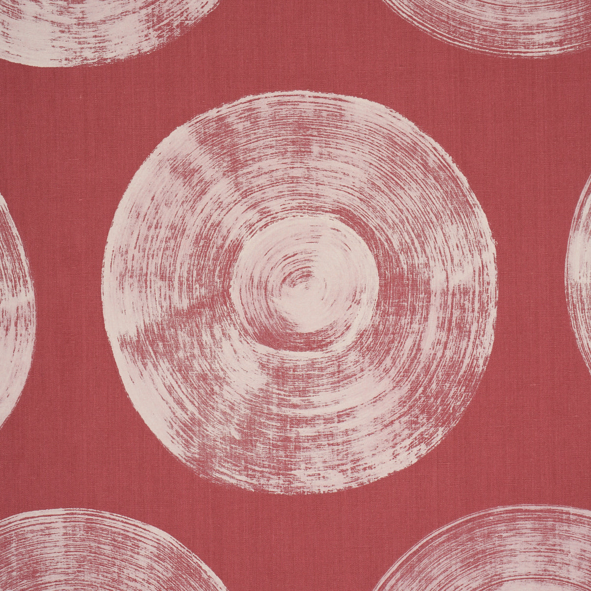 Purchase 183182 | Painted Circles, Red - Schumacher Fabric