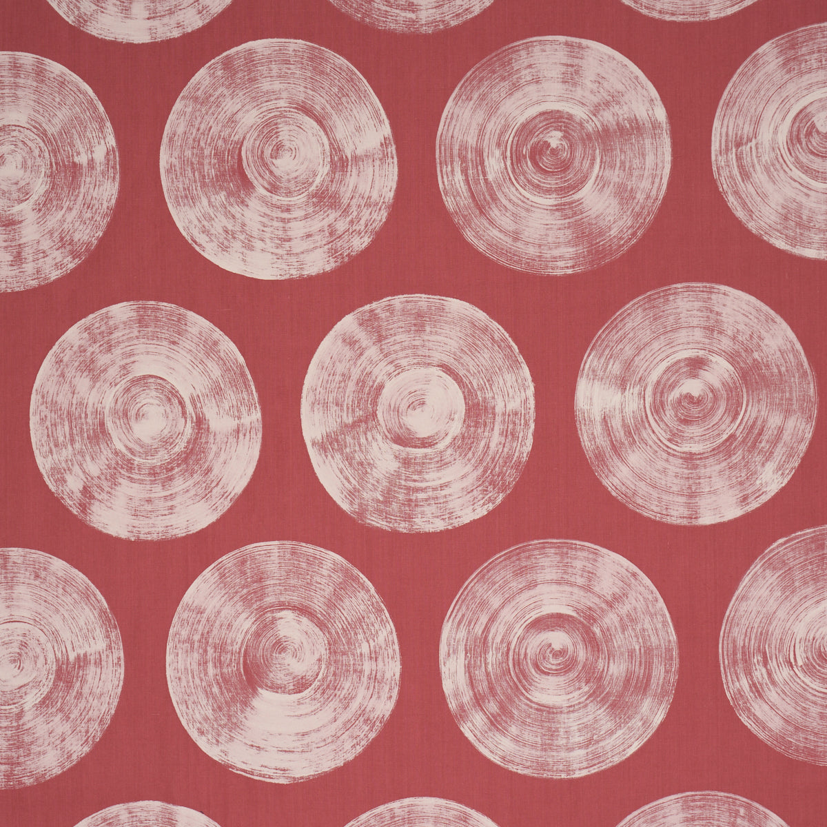 Purchase 183182 | Painted Circles, Red - Schumacher Fabric