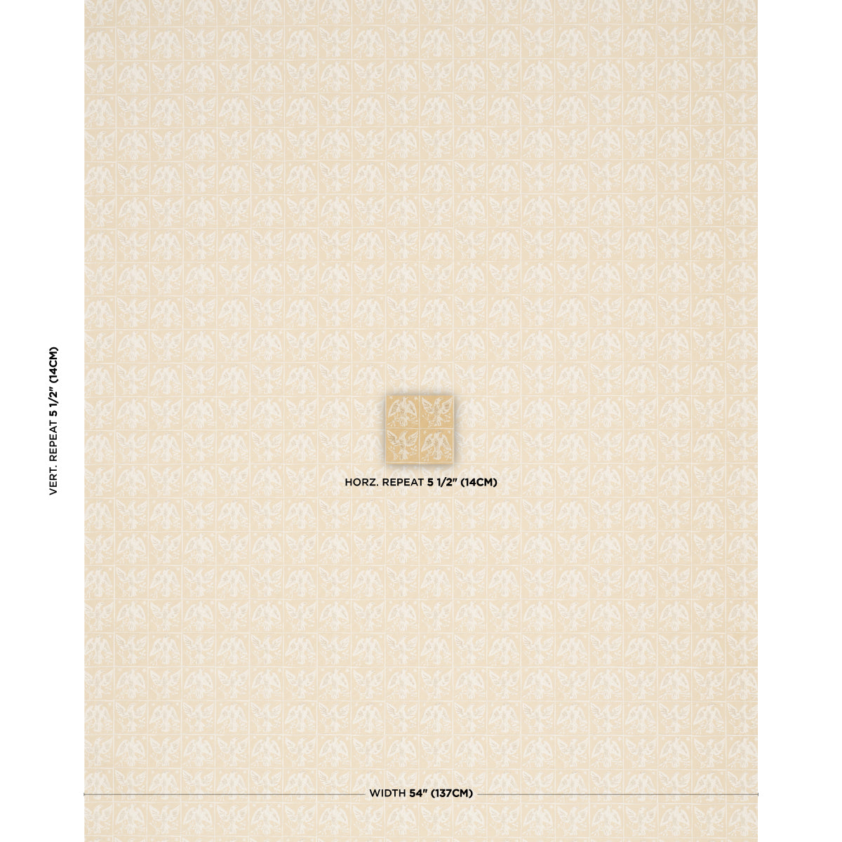 Purchase 183190 | Barton'S Eagle Hand Print, Yellow - Schumacher Fabric