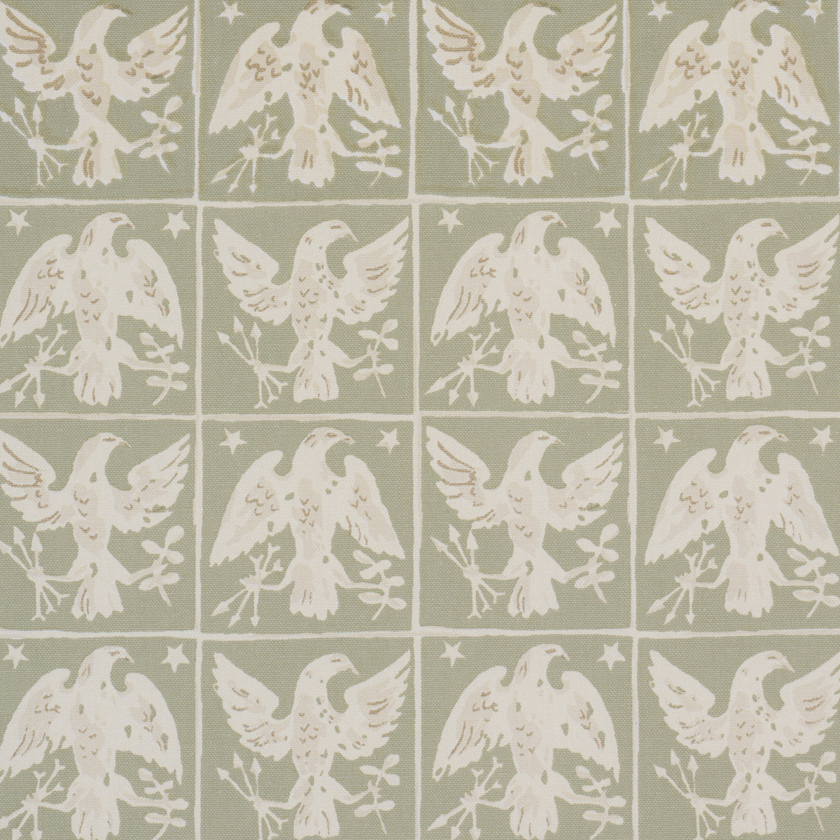 Purchase 183191 | Barton'S Eagle Hand Print, Green - Schumacher Fabric