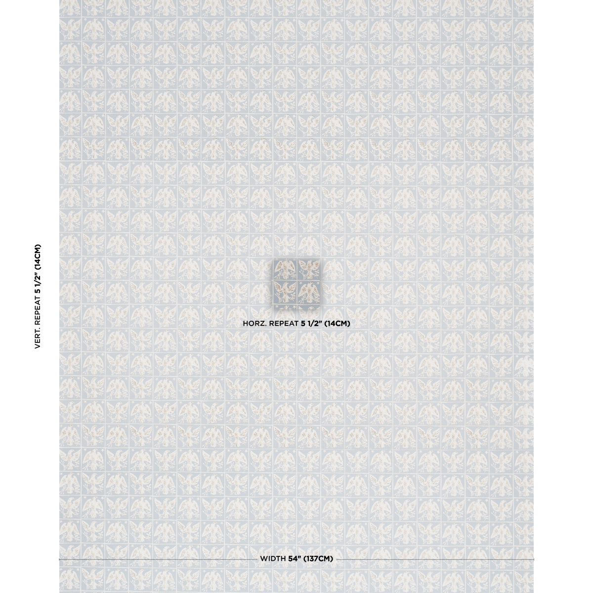 Purchase 183192 | Barton'S Eagle Hand Print, Blue - Schumacher Fabric