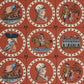 Purchase 183221 | George Washington, Red - Schumacher Fabric