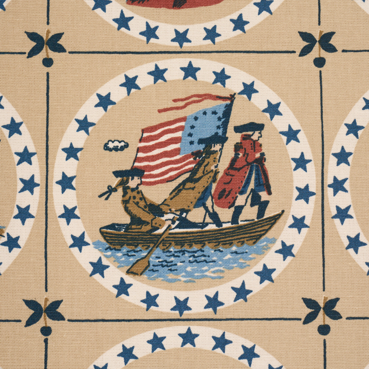 Purchase 183222 | George Washington, Neutral - Schumacher Fabric