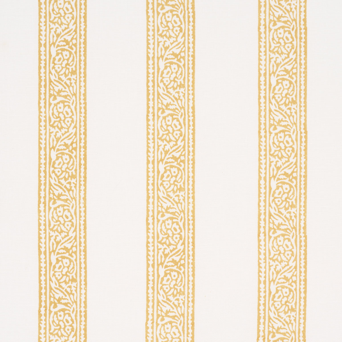 Purchase 183241 | Mahdavi Stripe Hand-Block Print, Yellow - Schumacher Fabric