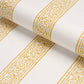 Purchase 183241 | Mahdavi Stripe Hand-Block Print, Yellow - Schumacher Fabric