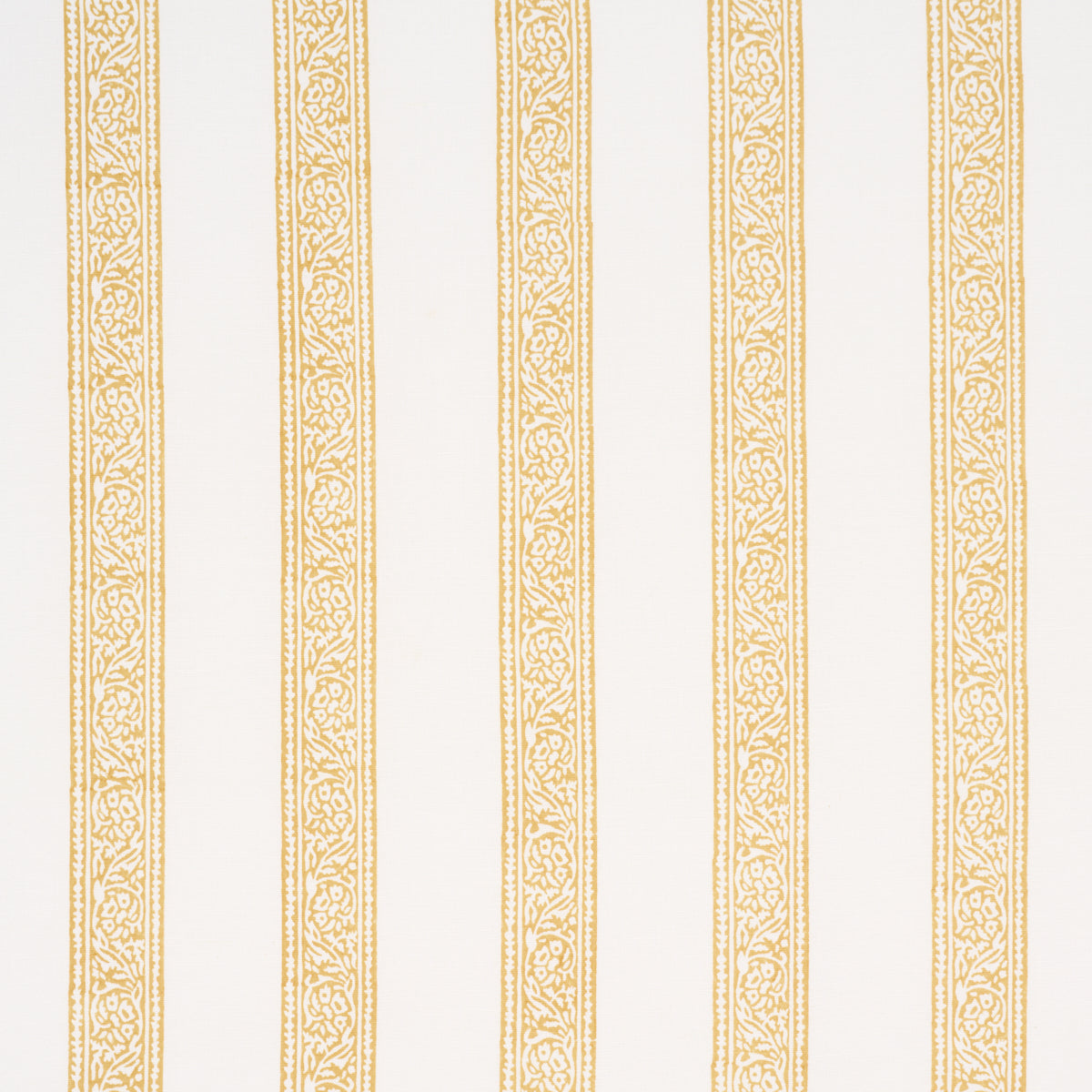 Purchase 183241 | Mahdavi Stripe Hand-Block Print, Yellow - Schumacher Fabric