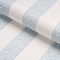 Purchase 183242 | Mahdavi Stripe Hand-Block Print, Sky - Schumacher Fabric