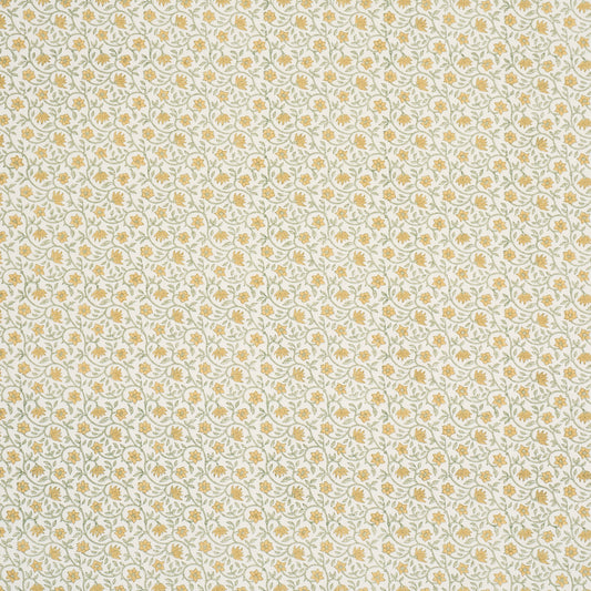 Purchase 183252 | Malaya Hand-Block Print, Yellow - Schumacher Fabric