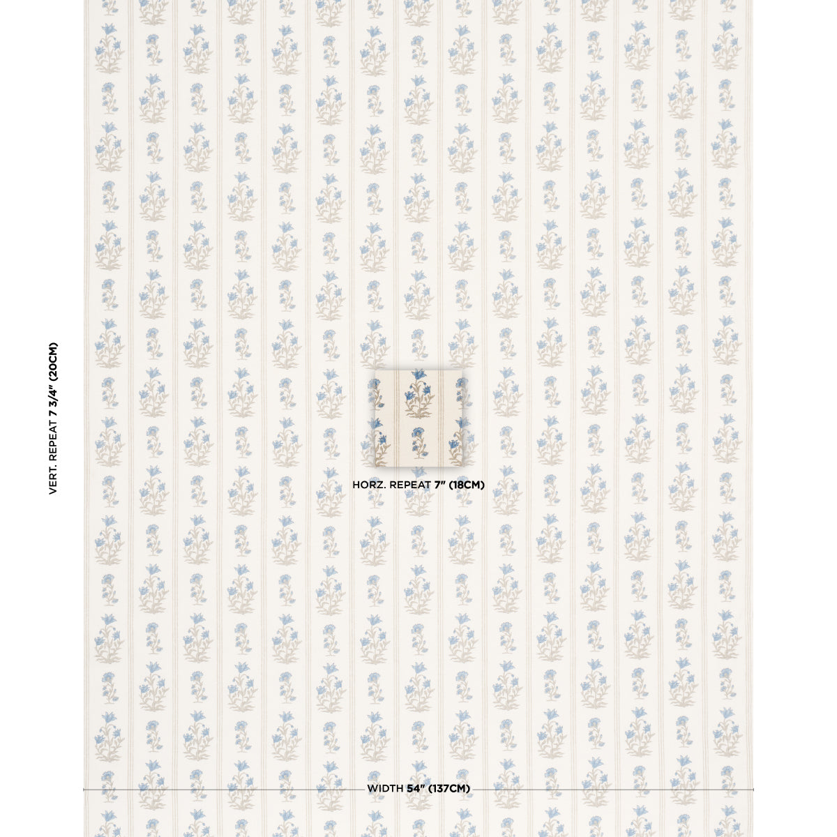 Purchase 183260 | Ellora Hand-Print, Blue - Schumacher Fabric