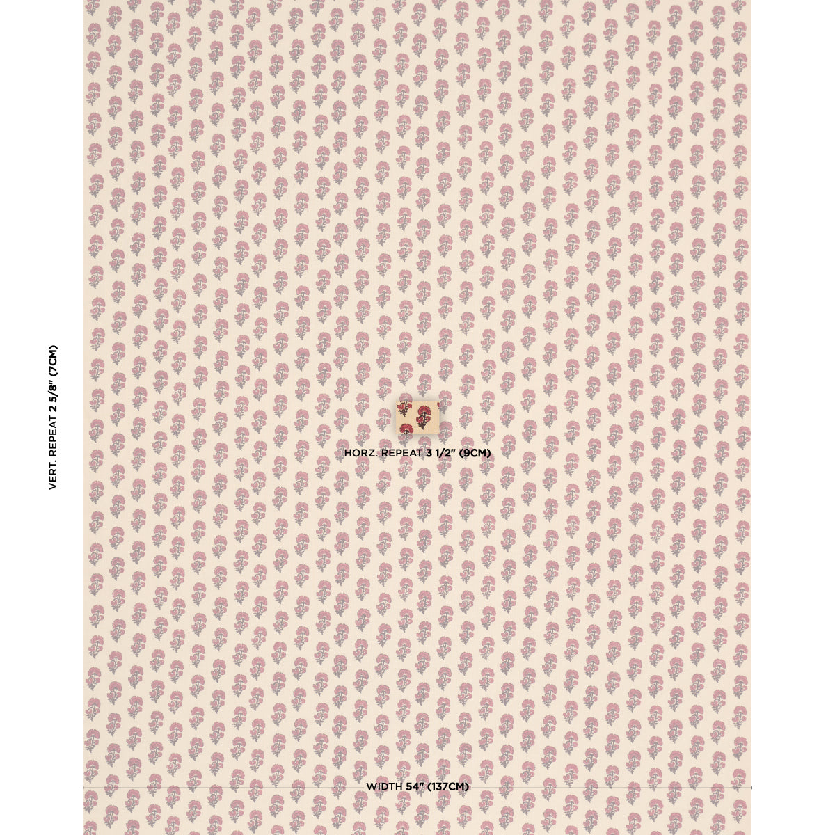 Purchase 183280 | Kaasni Hand-Block Print, Red - Schumacher Fabric