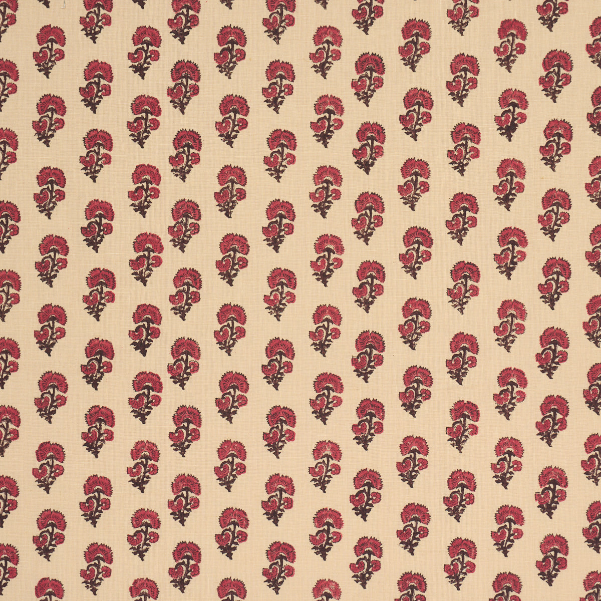 Purchase 183280 | Kaasni Hand-Block Print, Red - Schumacher Fabric