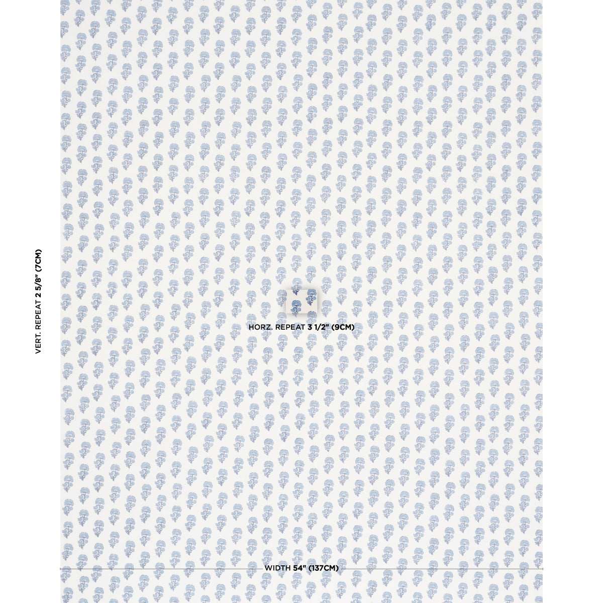 Purchase 183281 | Kaasni Hand-Block Print, Indigo - Schumacher Fabric