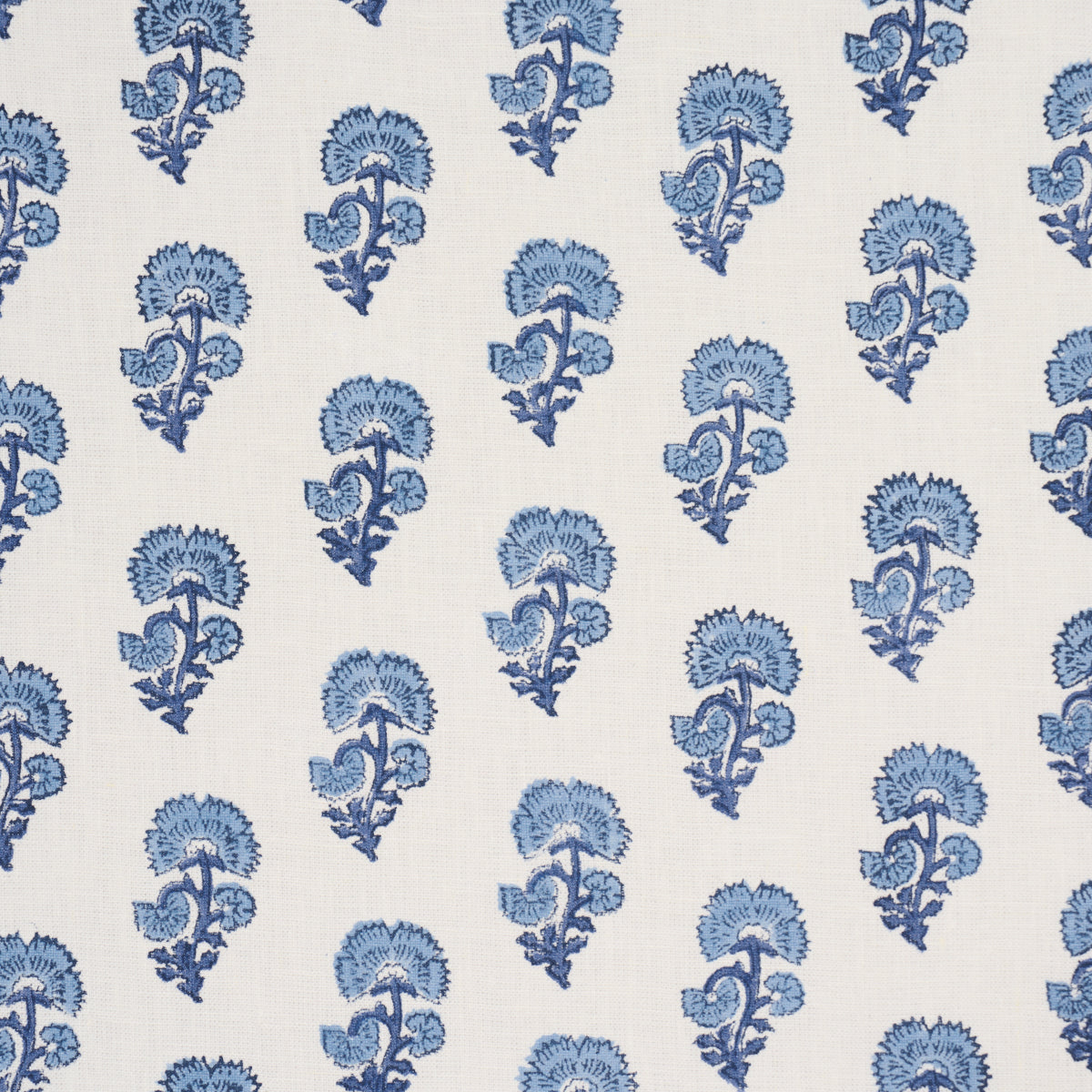 Purchase 183281 | Kaasni Hand-Block Print, Indigo - Schumacher Fabric