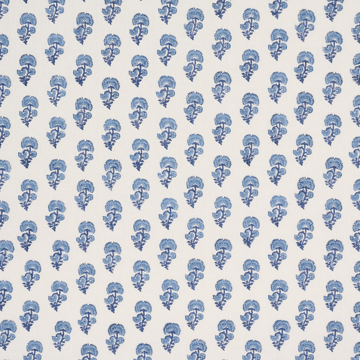 Purchase 183281 | Kaasni Hand-Block Print, Indigo - Schumacher Fabric