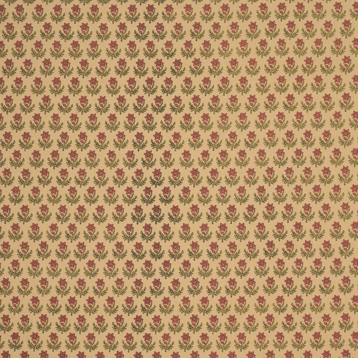 Purchase 183292 | Amisha Hand-Print, Red & Mustard - Schumacher Fabric