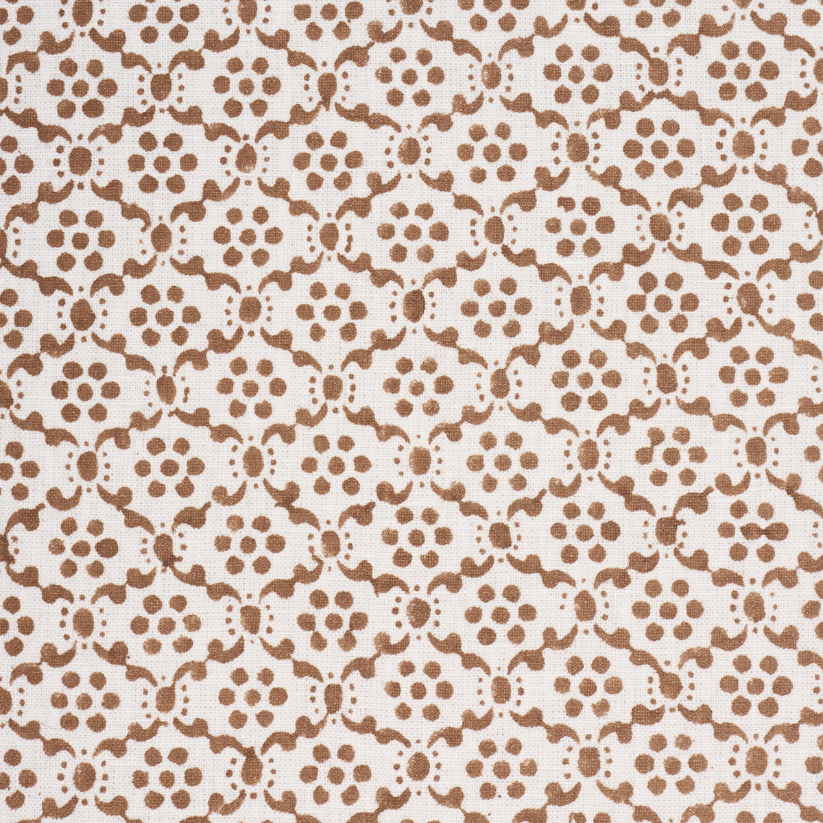 Purchase 183302 | Laksha Hand-Block Print, Brown - Schumacher Fabric