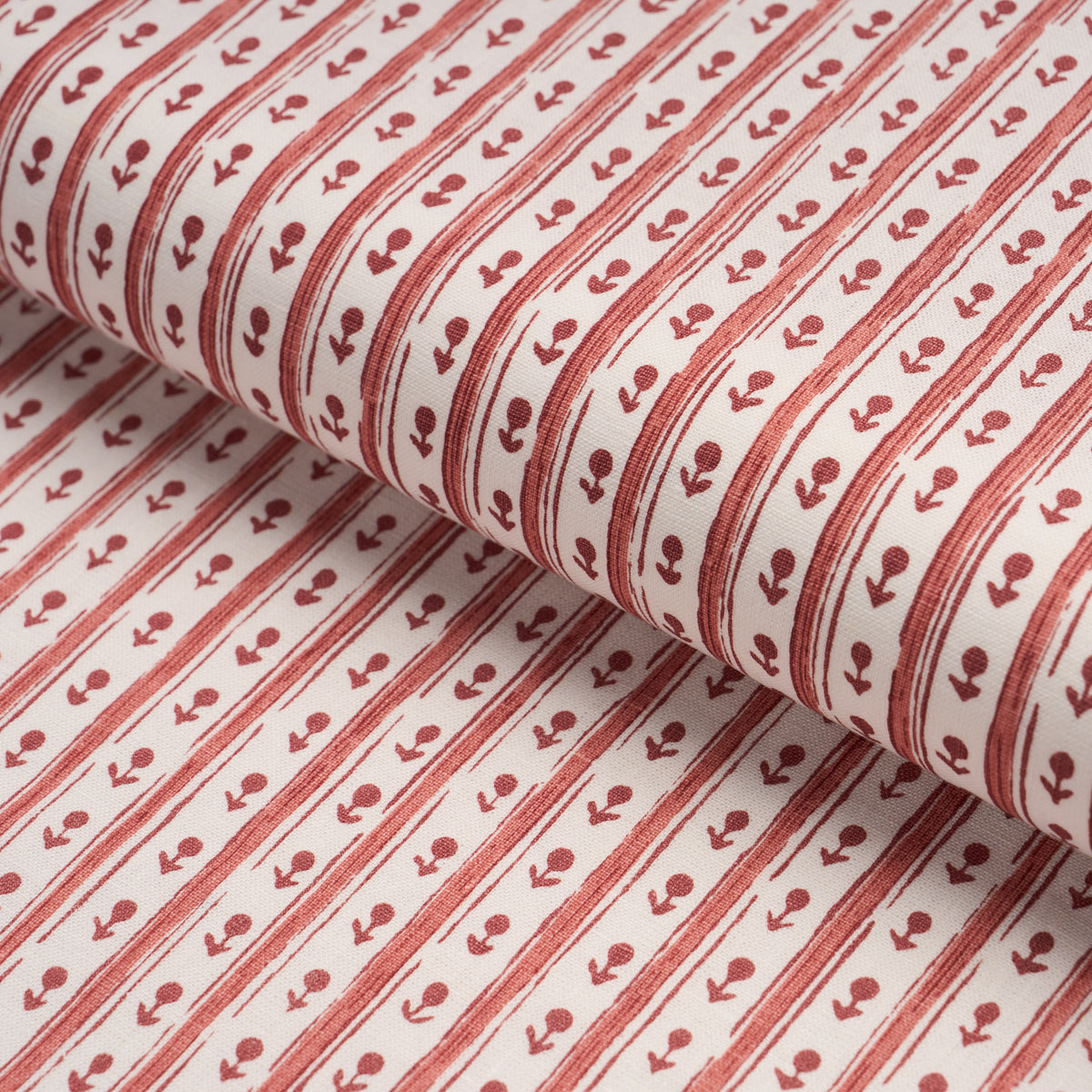 Purchase 183310 | Nidhi Stripe Hand-Print, Pink - Schumacher Fabric