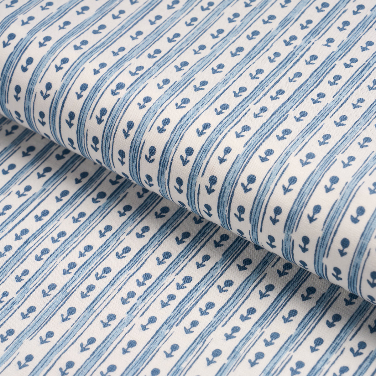 Purchase 183311 | Nidhi Stripe Hand-Print, Sky - Schumacher Fabric