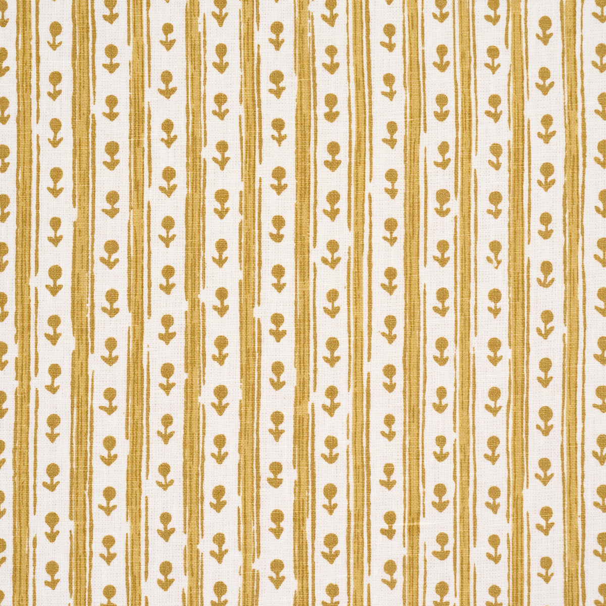 Purchase 183312 | Nidhi Stripe Hand-Print, Yellow - Schumacher Fabric