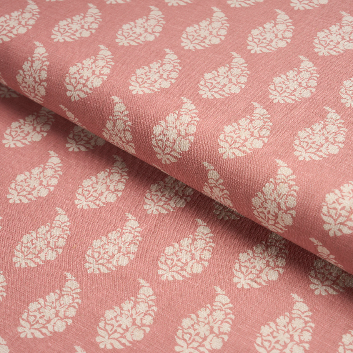 Purchase 183321 | Kaia Paisley Hand-Print, Pink - Schumacher Fabric
