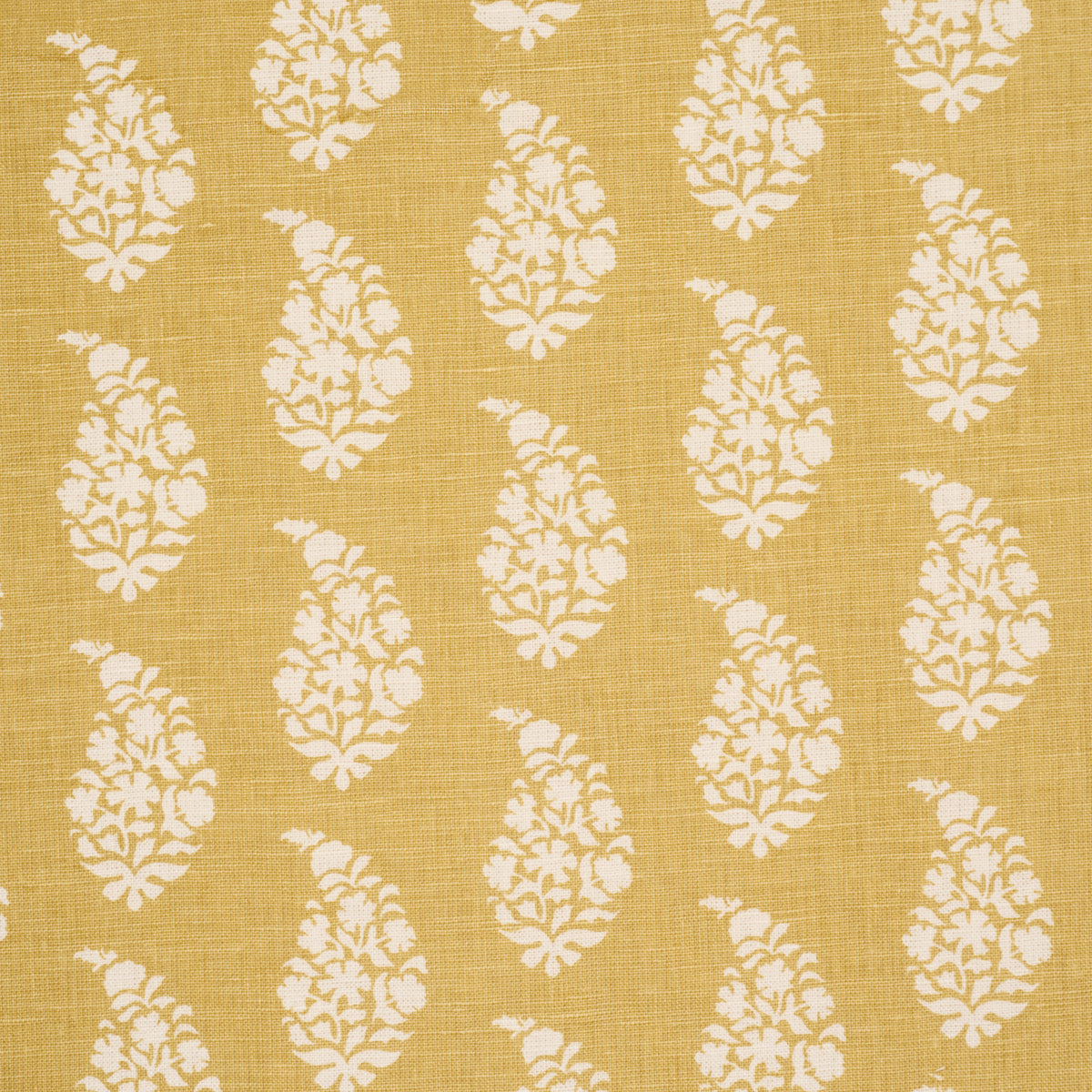 Purchase 183322 | Kaia Paisley Hand-Print, Yellow - Schumacher Fabric
