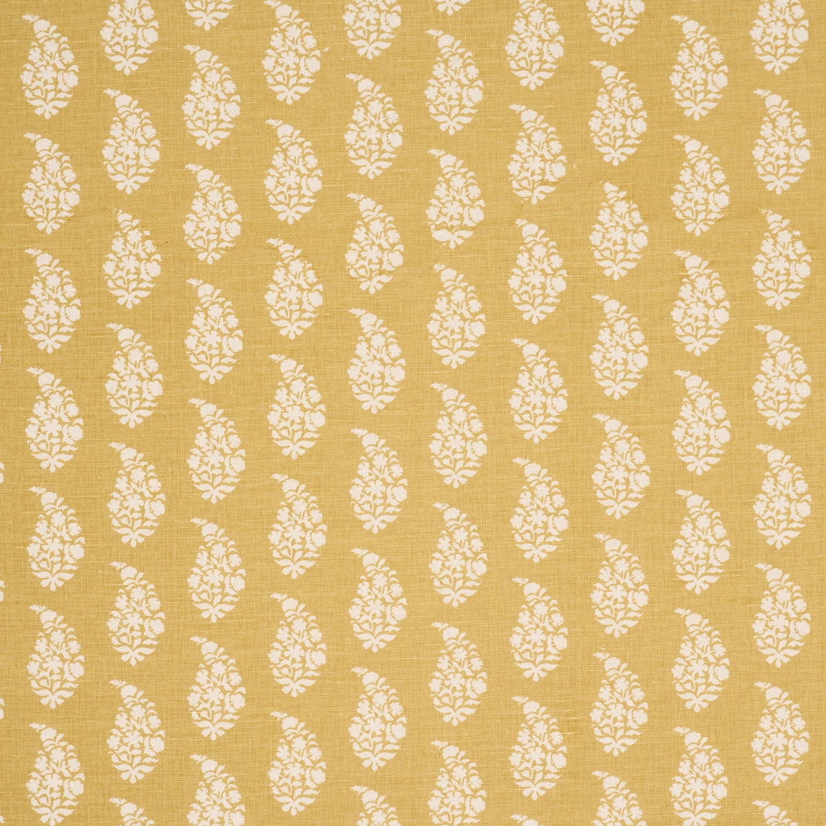 Purchase 183322 | Kaia Paisley Hand-Print, Yellow - Schumacher Fabric
