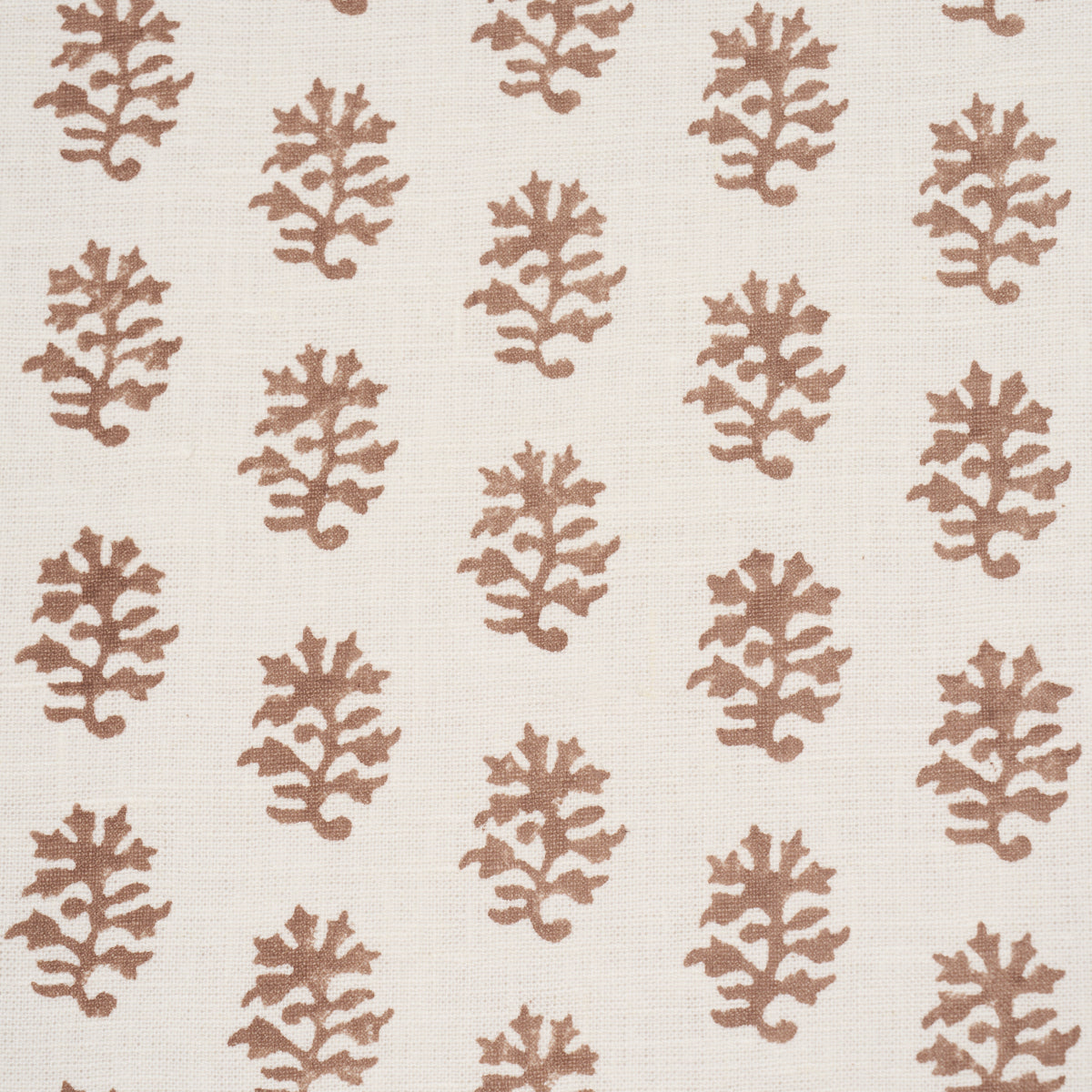 Purchase 183331 | Iksha Hand-Block Print, Chestnut - Schumacher Fabric
