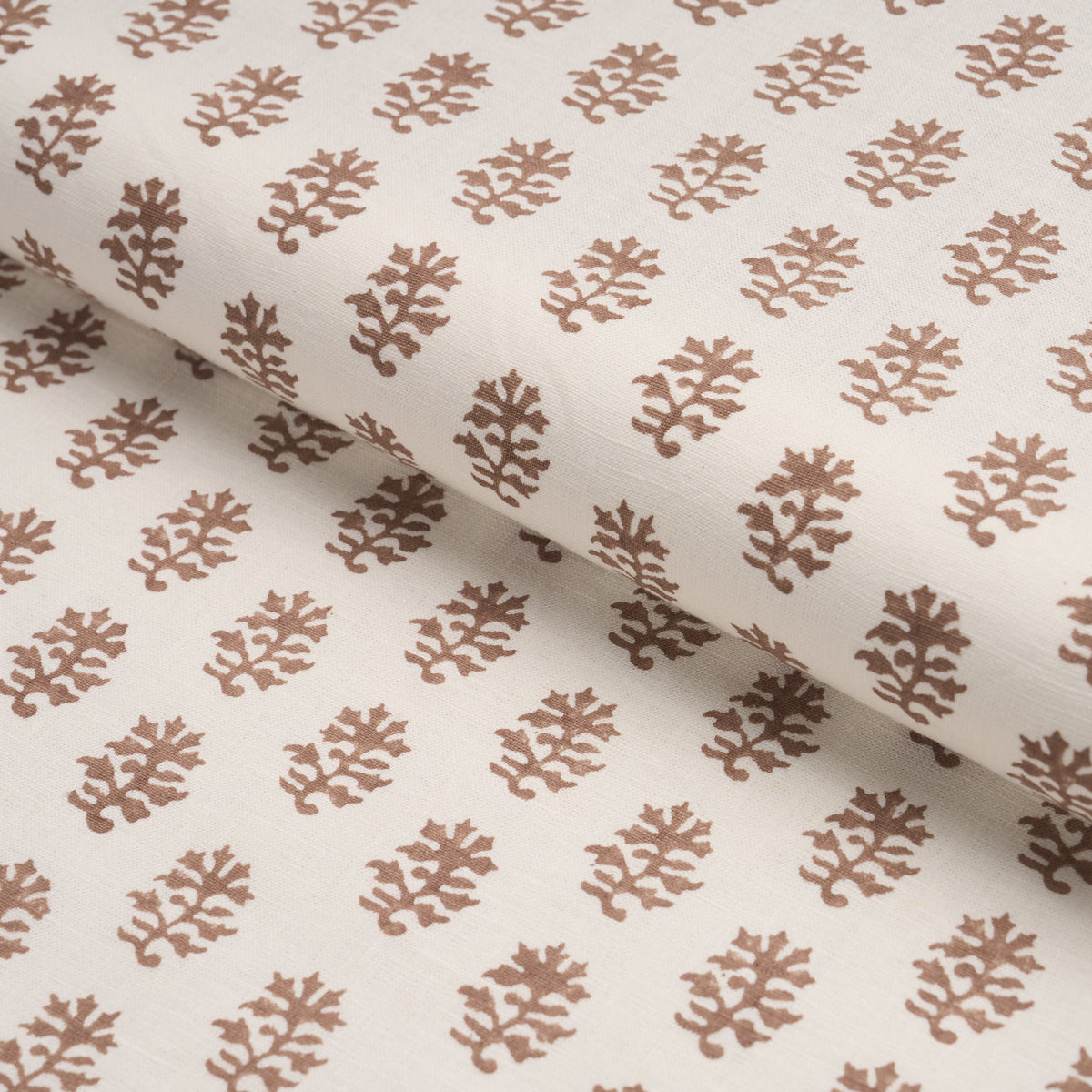 Purchase 183331 | Iksha Hand-Block Print, Chestnut - Schumacher Fabric