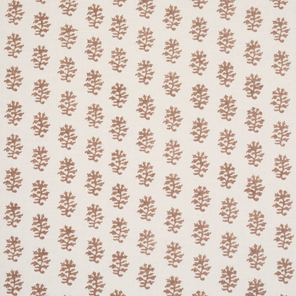Purchase 183331 | Iksha Hand-Block Print, Chestnut - Schumacher Fabric