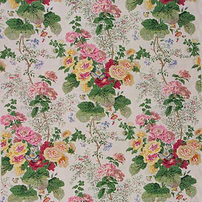 Sample 2005101.101 Wht/Pink Multipurpose by Lee Jofa Fabric