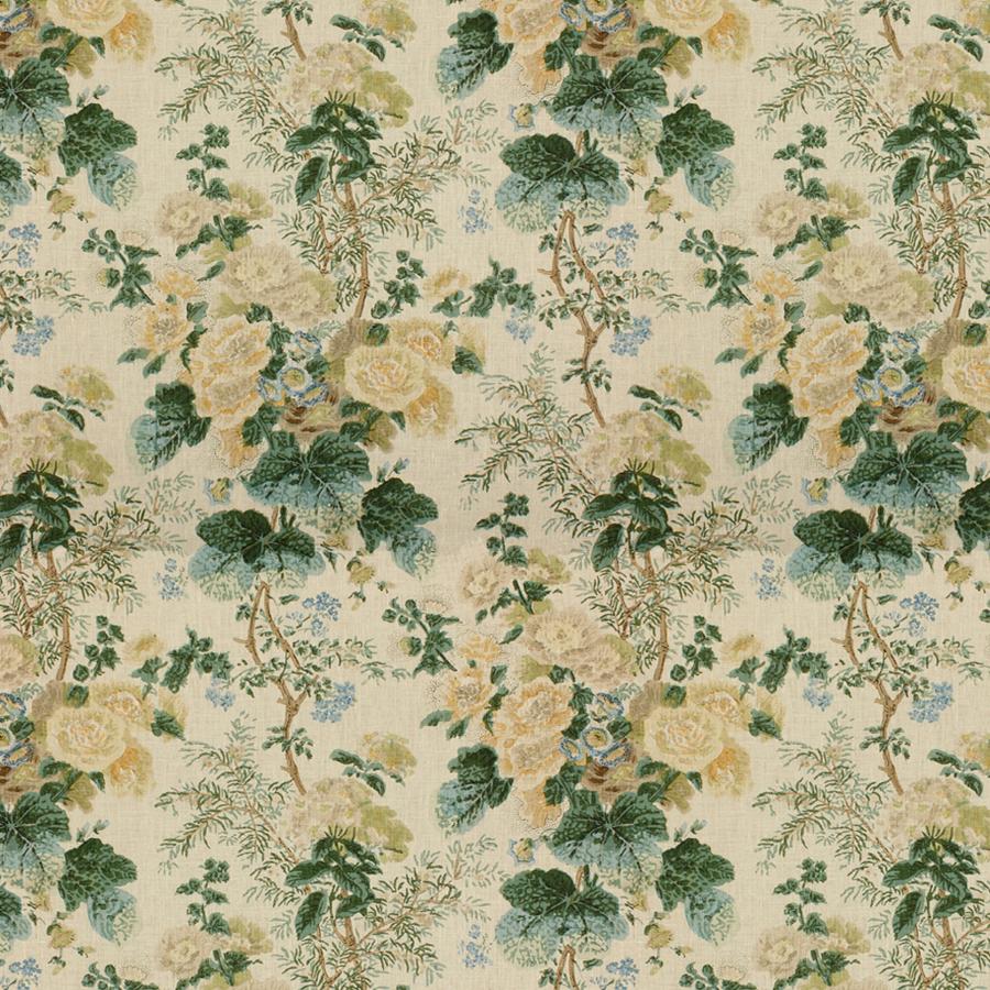 View 2011118.134 Lemon/Aqua Multipurpose by Lee Jofa Fabric