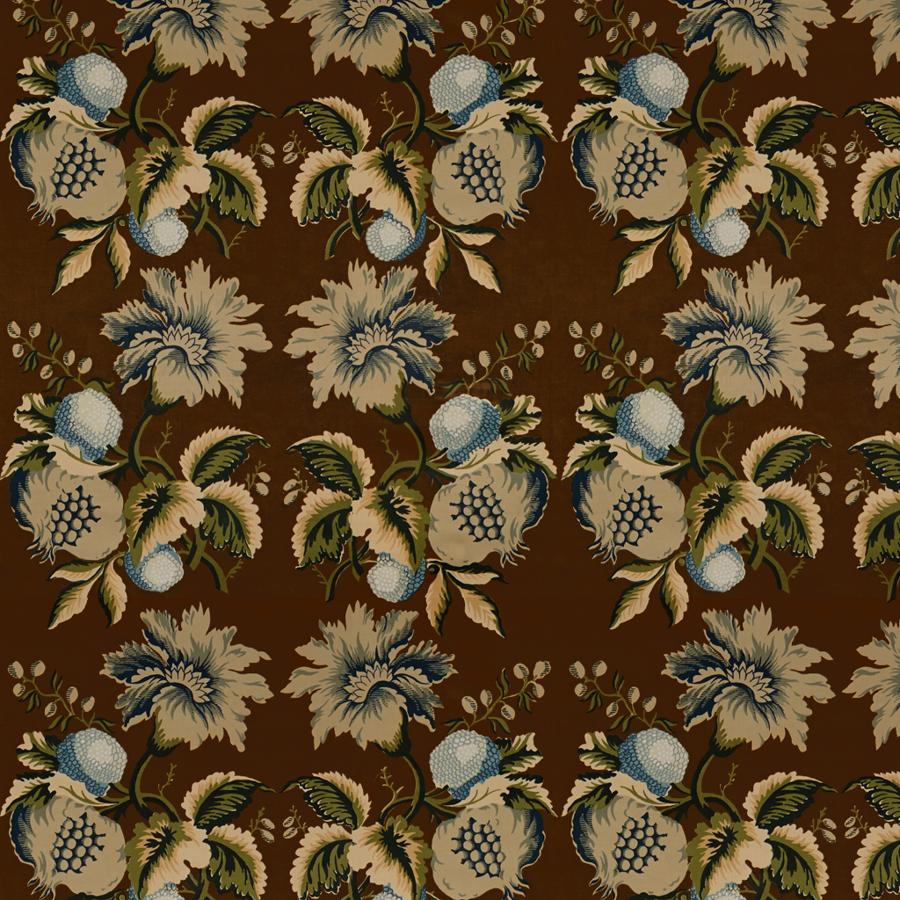 View 2012142.650 Sepia/Indigo Multipurpose by Lee Jofa Fabric