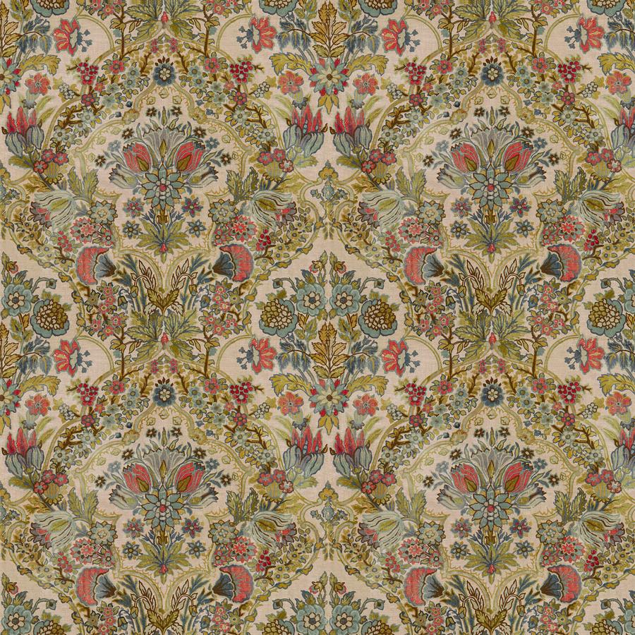 Sample 2013134.710 Rose/Aqua Multipurpose by Lee Jofa Fabric