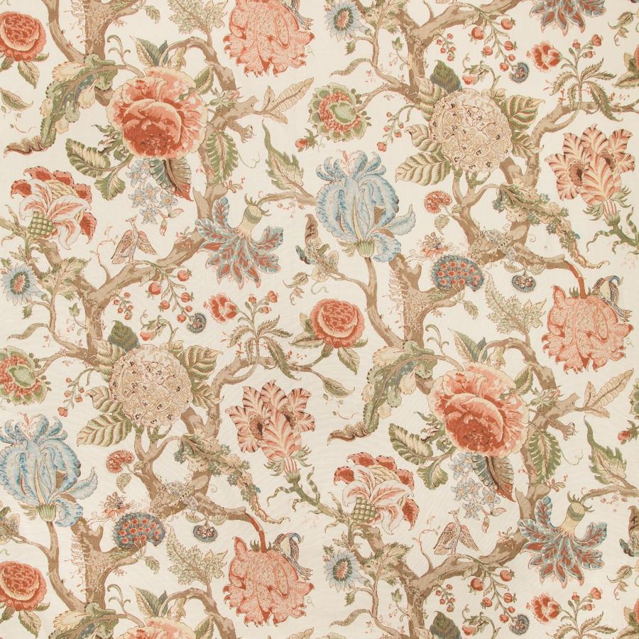 Sample 2019102.123.0 Adlington Multi Color Botanical Lee Jofa Fabric
