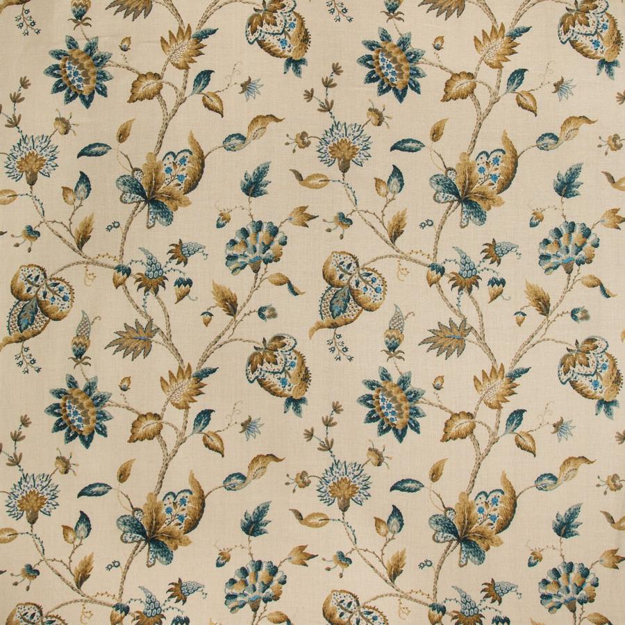 Sample 2019105.134.0 Hollin Print Multi Color Botanical Lee Jofa Fabric