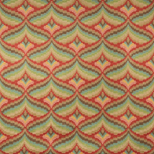 Buy 2019106.147.0 Giles Embroidery Multi Color Flamestitch by Lee Jofa Fabric