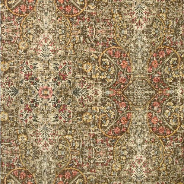 Sample 2019109.347.0 Bromley Print Multi Color Medallion Lee Jofa Fabric