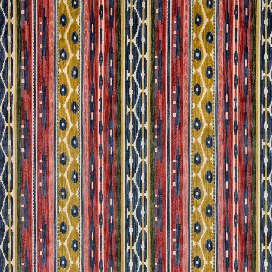 Sample 2019117.195.0 Desning Velvet Multi Color Ethnic Lee Jofa Fabric