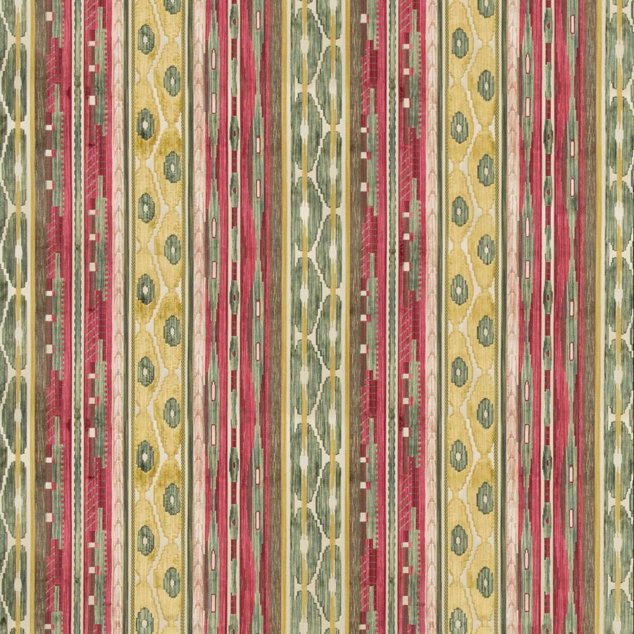 Sample 2019117.347.0 Desning Velvet Multi Color Ethnic Lee Jofa Fabric