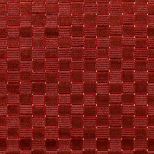 Buy 2019118.19.0 Levens Velvet Red Modern/Contemporary by Lee Jofa Fabric