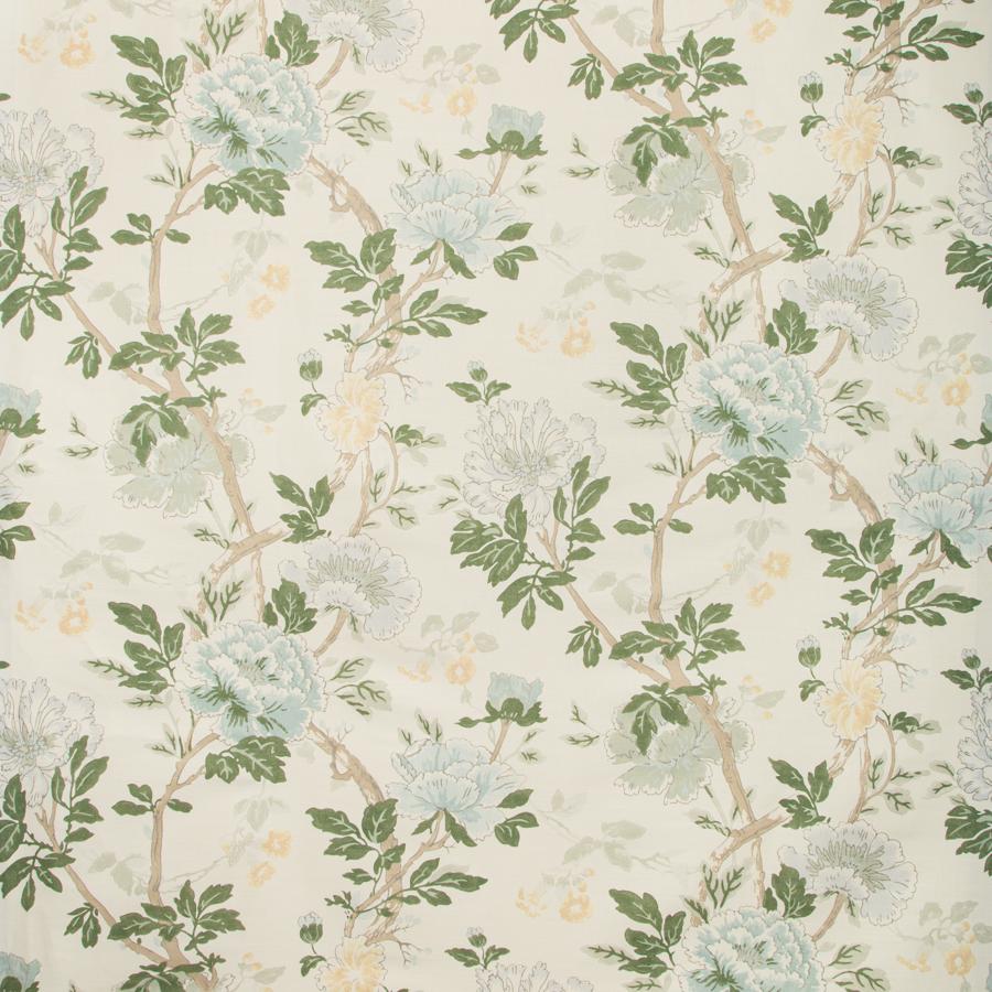 Sample 2019149.133.0 Inisfree Blue Botanical Lee Jofa Fabric