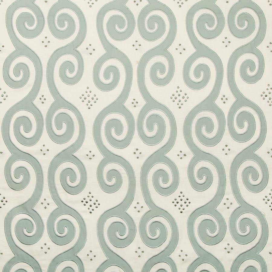 Sample 2019152.13.0 Serevan Blue Lattice Lee Jofa Fabric